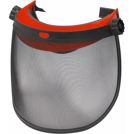 Visiera decespugliatore professionale protettiva a rete con elastico (1/2)