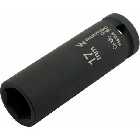 Waryński langer Sechskant-Steckschlüsseleinsatz 1/2" 17 mm CrMo DIN 3129 (1/5)