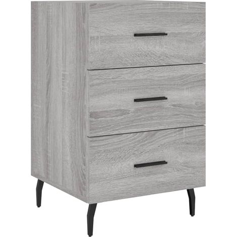Comodino Armadio da Notte Mobiletto da notte Grigio Sonoma 40x40x66 cm in Legno Multistrato (1/5)