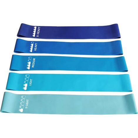 Bandas De Resistencia - Bandas Elásticas En Forma De Anillo De Látex - Para Entrenamiento De Fuerza Y Estiramientos - 5 Niveles De Resistencia - 1 Unidad (1/5)