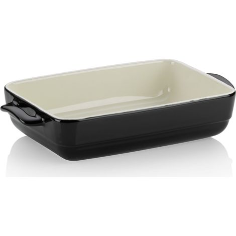 Plat allant au four Kela Malin, 32 x 19 x 6,5 cm, noir