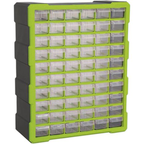 Sealey Cabinet Box 60 Drawer - Green/Black APDC60HV