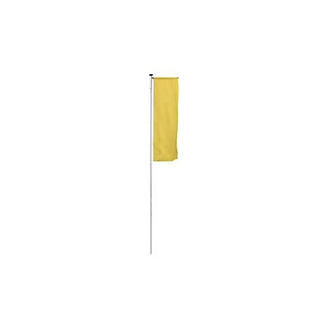 Asta para banderas de aluminio PIRAT  con pluma  altura sobre
