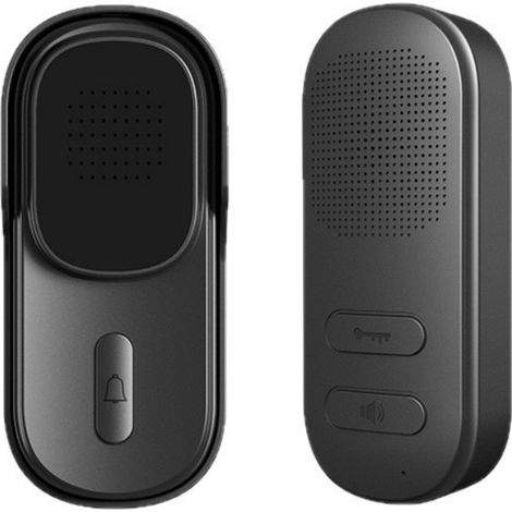 Sonnette vidéo intelligente, caméra de sécurité pour la maison. Sonnette vidéo avec déverrouillage par simple pression d'un bouton, interphone bidirectionnel, surveillance du domicile.-AquaForge