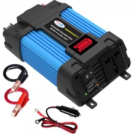 Convertisseur 4000W pur sinus(DC 12V à 220V AC )- Onduleur (1/4)