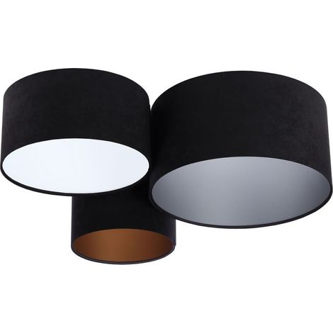 Plafonnier trio 080-01-007 - Noir, noir, blanc, argent, or (1/5)
