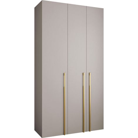Armario Hartford 571, Cachemira, 246x130x52cm, Puertas de armario: Con bisagras, Número de estantes: 6
