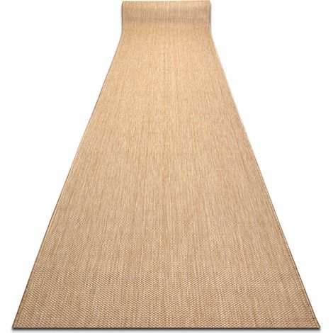 Runner SISAL SION Melange Flat woven natural ecru 100cm beige 100x100 cm