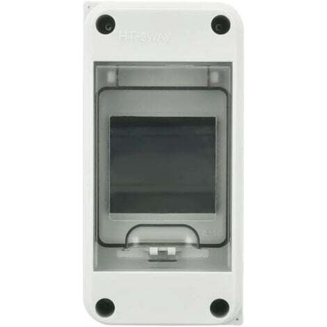IP65 Wasserdichter Elektroverteiler für den Außenbereich, 3 Module, Oberfläche aus ABS-Kunststoff, Wasserdichter Elektroverteiler für den Außenbereich, Schaltschrank, Modulare Anschlussdose (3-Wege)