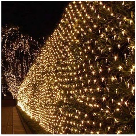 Guirlande lumineuse LED 3x3m, 320 LED, filet lumineux 8 modes, rideau lumineux avec prise pour mariage et fête (1/5)