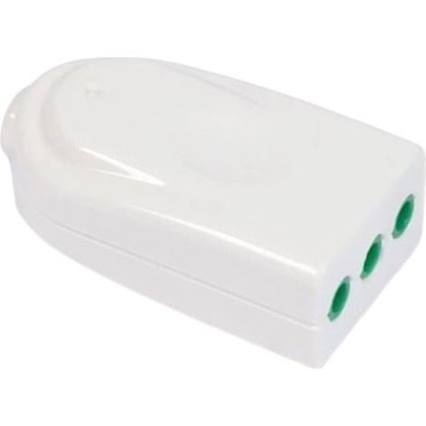 Toma recta Fanton 2P+T 10A P11 blanca 82560-E