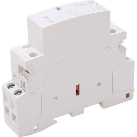Contacteur CA 2P 20 A, montage sur rail, contacteur CA miniature domestique 200 V (1/5)