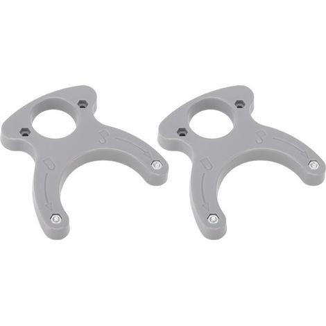 Lot 2 clés à anneau – table toupie plastique – haute précision – pratique portable – plaque insertion travail bois (1/5)