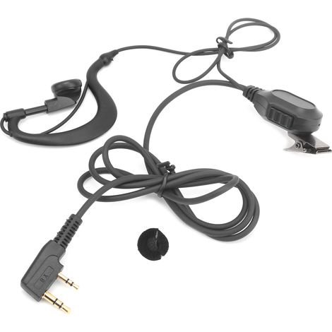 Casque audio pour talkie-walkie Baofeng, écouteur à contour d'oreille, type K, type M, câble pour casque audio pour talkie-walkie (1/5)