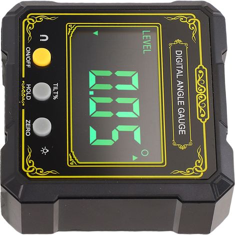 Inclinomètre numérique avec écran LCD rétroéclairé, base magnétique, IP65, niveau électronique pour scie à table en bois (1/5)