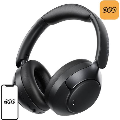 Cuffie wireless QCY H3 Pro con cancellazione attiva del rumore (nere) (1/5)