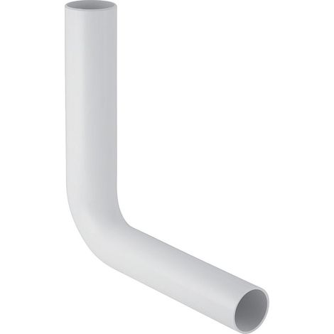 Geberit Spülbogen 90 Grad tiefhängend Außendurchmesser 50mm, X 39cm, X1 35cm, Alpinweiß