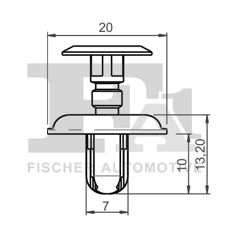 Clip, enjoliveur FA1 33-30004.5 FIAT 0940907332 0940907332000 71741883 71768111