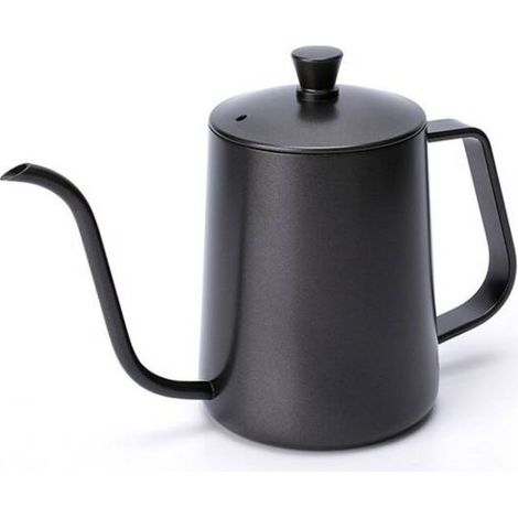 Schwarze Gießkanne mit Deckel, 600 ml (1/5)