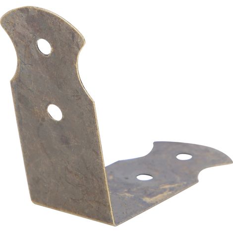 50 protections d'angle en bois pour boîtes à bijoux, couleur bronze, 8 x 1,8 cm