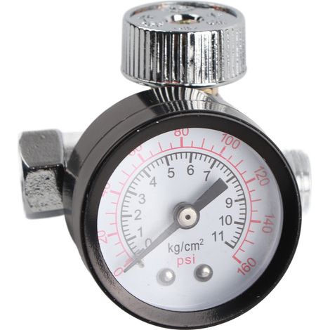 Régulateur de pression avec manomètre filtre pneumatique 0-125 PSI, filetage BSP, contrôleur d'air pour pulvérisateur (1/5)