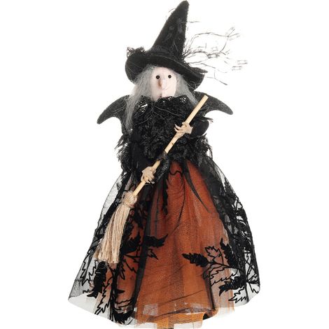 Décorations d'Halloween : poupée fantôme, sorcière, étoile dans les arbres, pendentif poupée, décoration de bureau, nouveauté. (1/5)