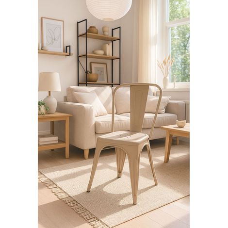 Sillas Jardín - Silla Torix Polipropileno - Beige (1/5)