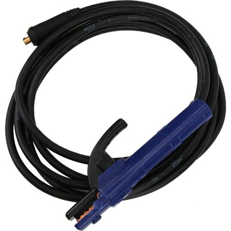 300-A-Elektrodenhalter mit Schweißstabklemme und 25 mm² 4 m Kabel für MMA-Lichtbogenschweißgeräte (1/5)