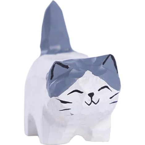 Figurines de chat petite sculpture, figurines d'animaux, décoration (1/5)