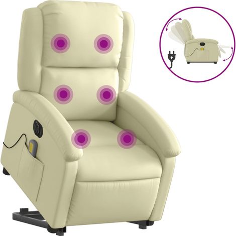 Maison Exclusive - Sillón reclinable masaje eléctrico de pie cuer