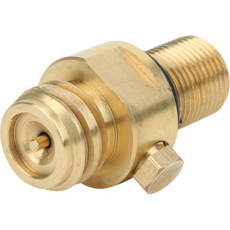 Accessoires de recharge : Adaptateur de valve CO2 à filetage M18x1,5, valve de remplacement pour valve à broche en laiton pour cartouches de CO2 (1/5)
