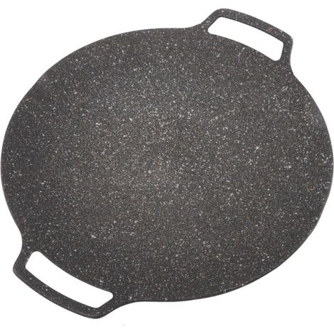 Trywise  Plaque de Barbecue coréenne, poêle circulaire antiadhésive pour la maison, poêle d'extérieur, Type universel 30cm (1/4)