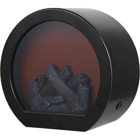 Cheminée Électrique sans Flamme Réaliste LED Cheminée Lanterne Alimentée À Bûches Effet Feu pour La Décoration Intérieure Cheminée LED Fausse (1/5)