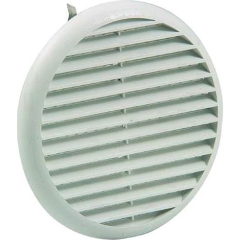 Griglie Aerazione Pvc Con Rete Tonde Tur 125 B Mm. 80-145 Cf.6Pz