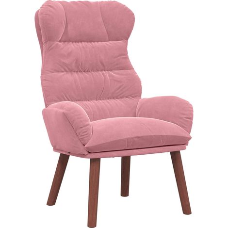 Fauteuil relax Fauteuil Rose 69 x 74 x 93 cm Velours (1/5)