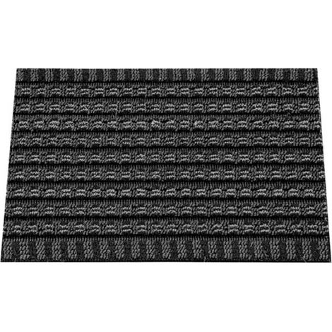 Alfombra rasposa sólida 40x60cm negra suave - Idmat
