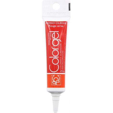 Colorant en gel Modecor 20 ml, rouge (1/2)