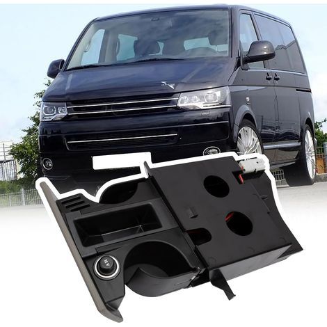 Porte-gobelet gris pour V-W Transporter T5 RHD (2003-2013) – Installation directe – Numéro OE 7H285860130T (1/5)