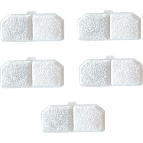 Lot de 5 filtres de remplacement pour fontaine à eau pour animaux - Hydratation optimale (1/3)