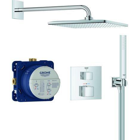GROHE Grohtherm Cube Système de douche, set complet y compris (1/3)