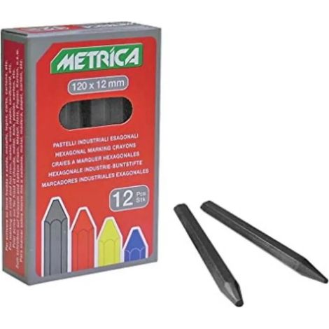 PASTELLO METRICA ESAGONALE COLORE NERO ( 1 CF : 12 PZ )