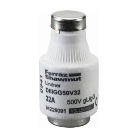 Mersen 00598.035700 Fusible Diazed Taille du fusible = DIII 35 A 500 V S557401 (1/2)