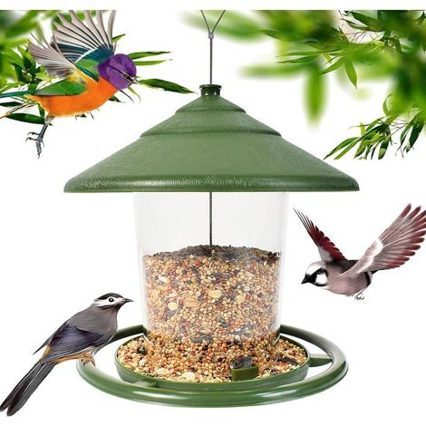 Cette mangeoire suspendue d'extérieur convient aux petits oiseaux sauvages des jardins, des parcs et autres lieux similaires. (1/5)