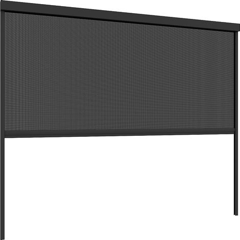 Rideau rétractable pour pergola bioclimatique - L300 cm x H234cm - anthracite - COSMA