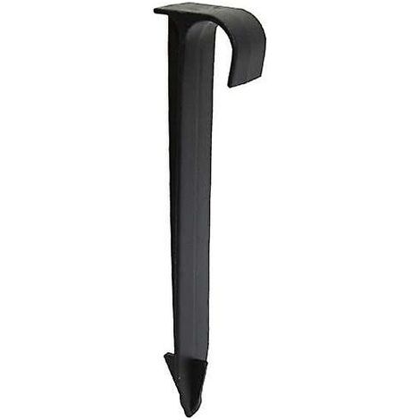 100Pcs Supports De Tuyau De Tube Dn16 Type C Enjeux Au Sol Pour Tuyauterie De Tuyau Pe Raccords D'Irrigation Par Gouttières Connecteurs D'Eau De Jardin (1/4)