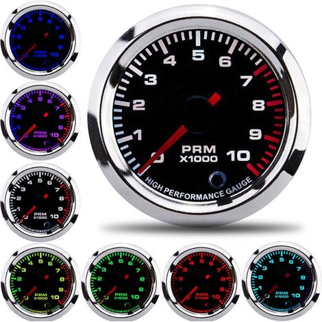 52mm Universal Tachometer – 0-10,000 RPM Measuring Range – Stepper Motor for Enhanced Sensitivity – Clear Display (1/5)