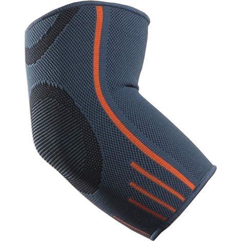 Support de coude - Attelle de coude - Manchon de compression pour tendinite - Arthrite - Idéal pour l'épicondylite latérale (tennis elbow) - l'épitrochléite (golfer's elbow) - Haltérophilie (L, Gris) (1/5)