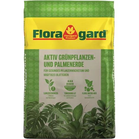 Floragard® Aktiv Grünpflanzen- und Palmenerde - 10 Liter