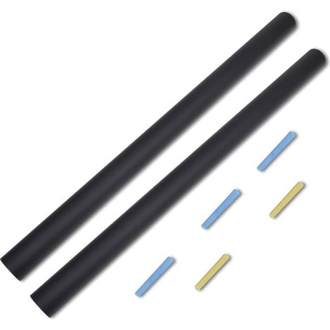 Tableau noir autocollant 0,6 x 2 m, 2 rouleaux avec craie (1/5)