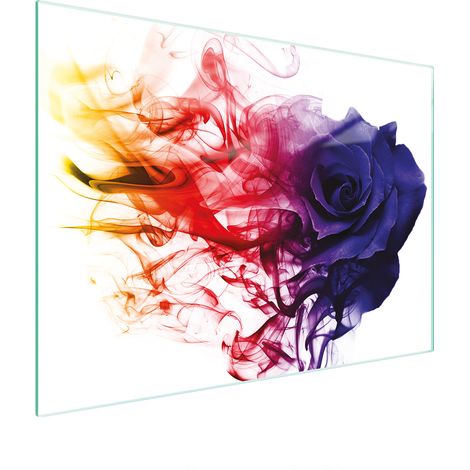 Glasschneidebrett 30x22 Rose